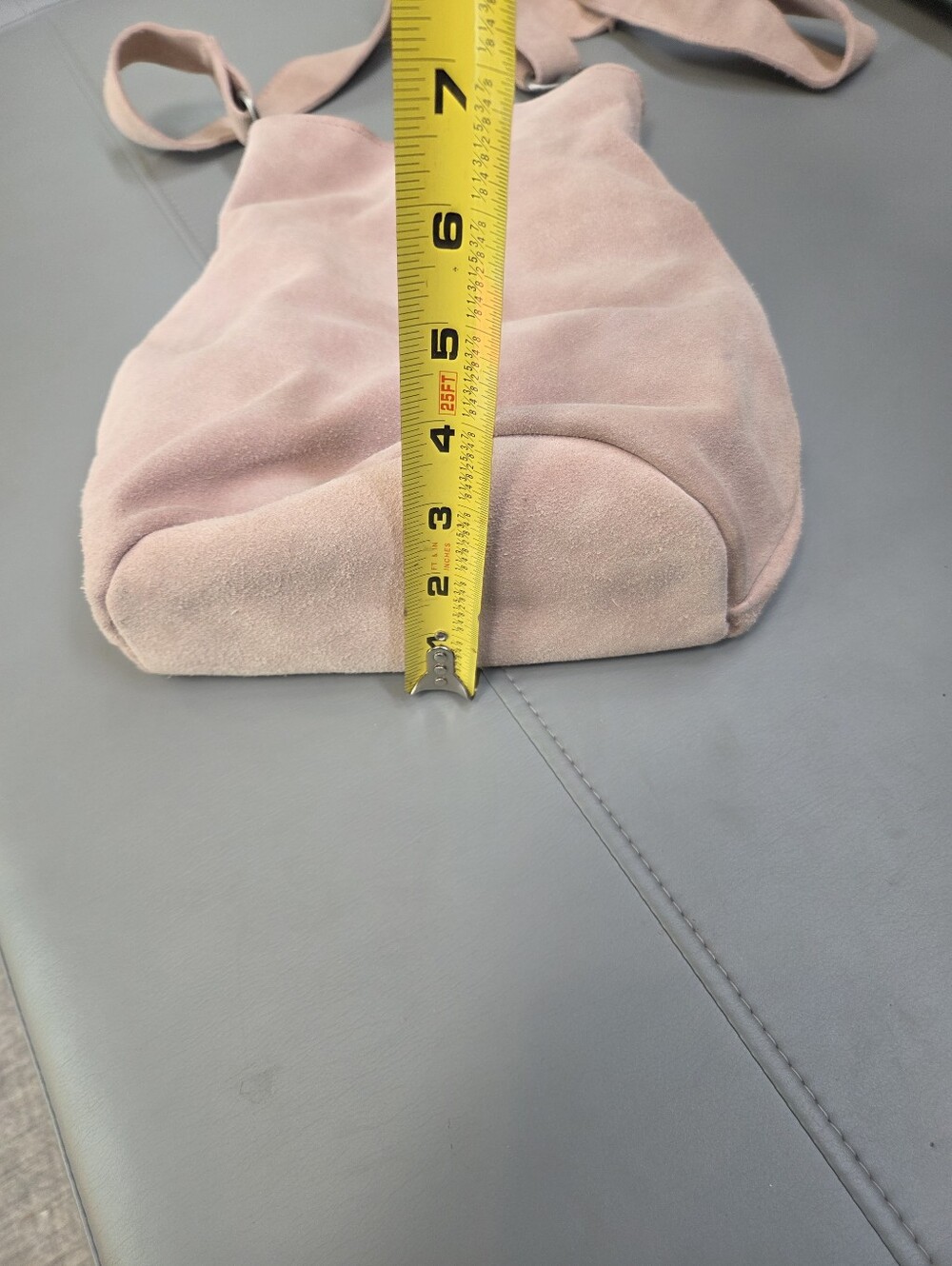 Free People Dusty Pink Suede Crossbody Bag - Picture 8 of 10